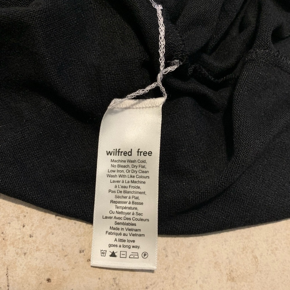 Aritzia Wilfred Free Black Long Sleeve T-Shirt Dress - XS - Picture 4 of 8